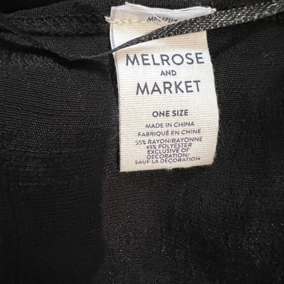 NWOT MELROSE & MARKET Black Lace Detailed Open Cardigan (O/S) - Picture 6 of 7